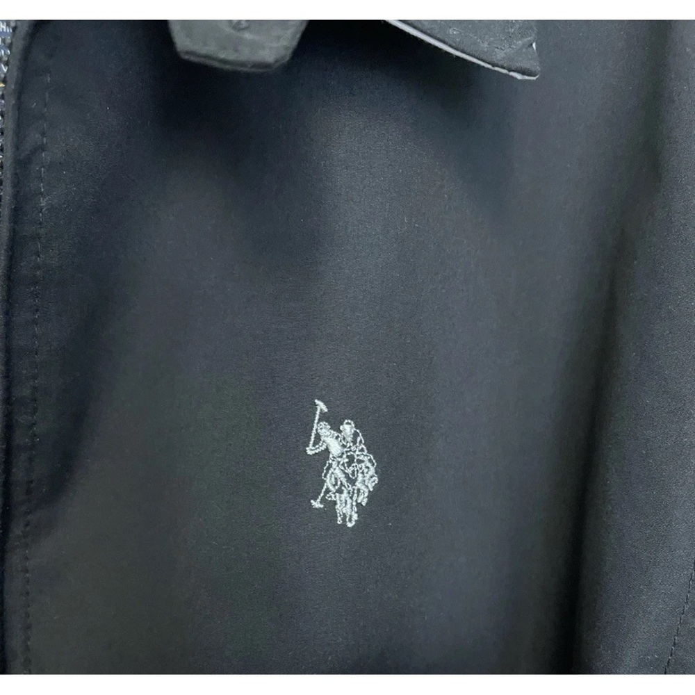 US Polo Assn Jacket Men’s L Black Lined Full Zip Collared Business Casual - Picture 4 of 8